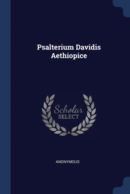 Psalterium Davidis Aethiopice
