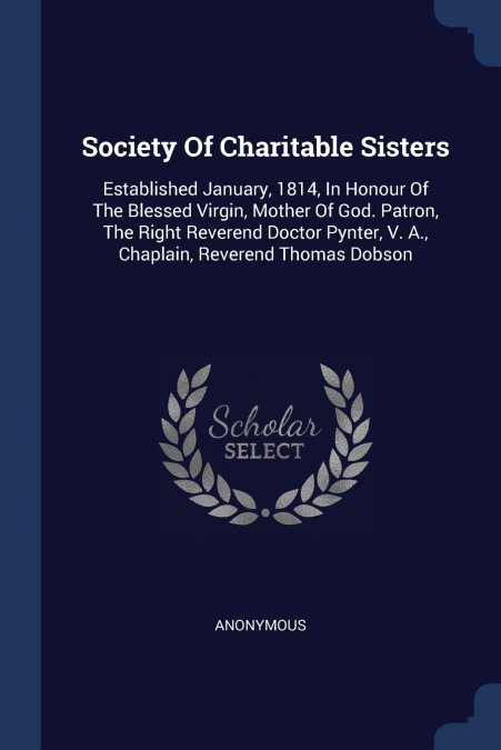 Society Of Charitable Sisters