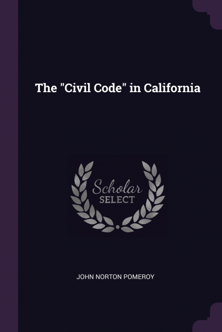 The 'Civil Code' in California