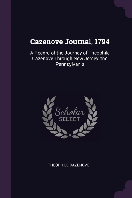 Cazenove Journal, 1794