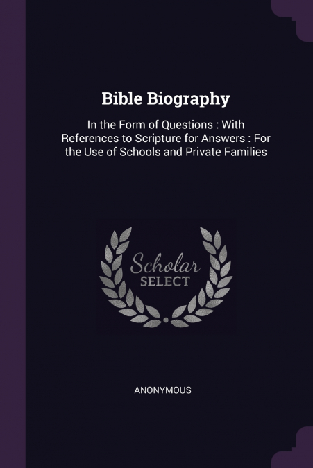 Bible Biography