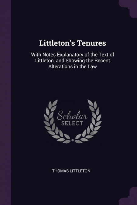 Littleton’s Tenures