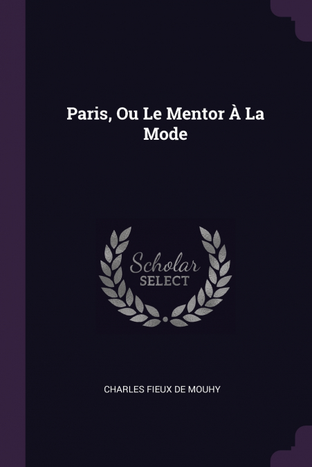 Paris, Ou Le Mentor À La Mode