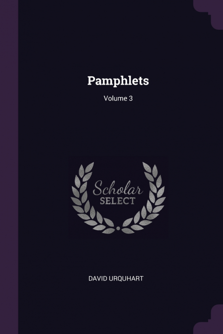 Pamphlets; Volume 3