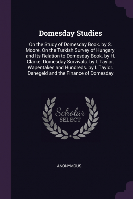 Domesday Studies