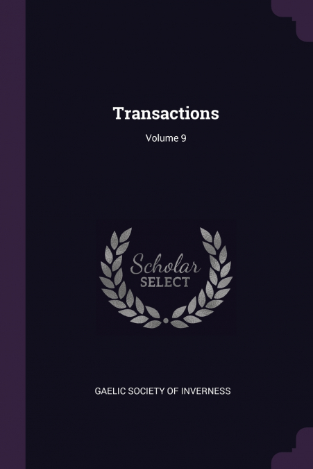 Transactions; Volume 9