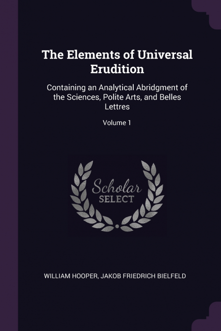 The Elements of Universal Erudition