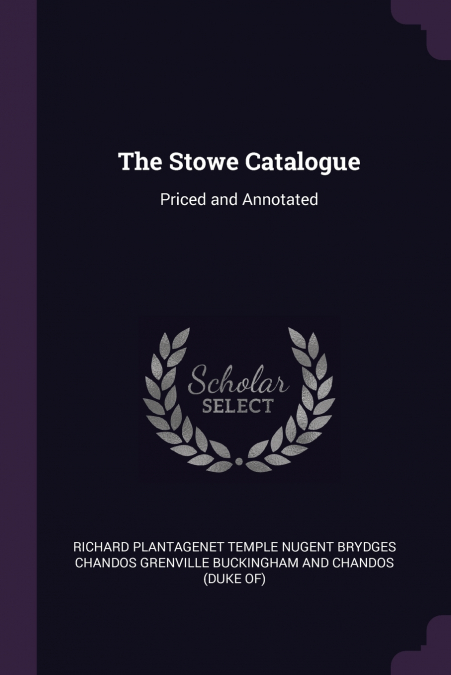 The Stowe Catalogue