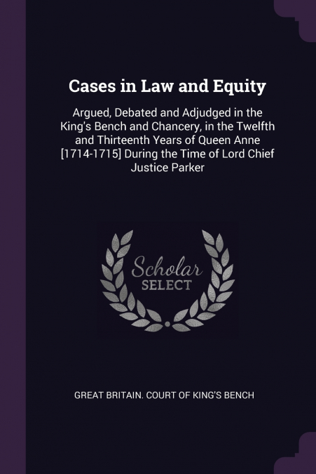 Cases in Law and Equity