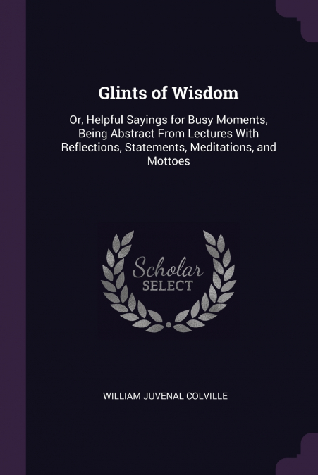 Glints of Wisdom