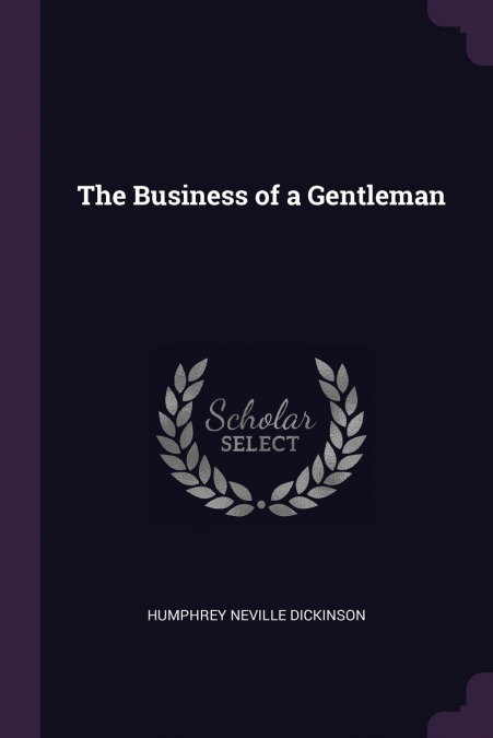 The Business of a Gentleman