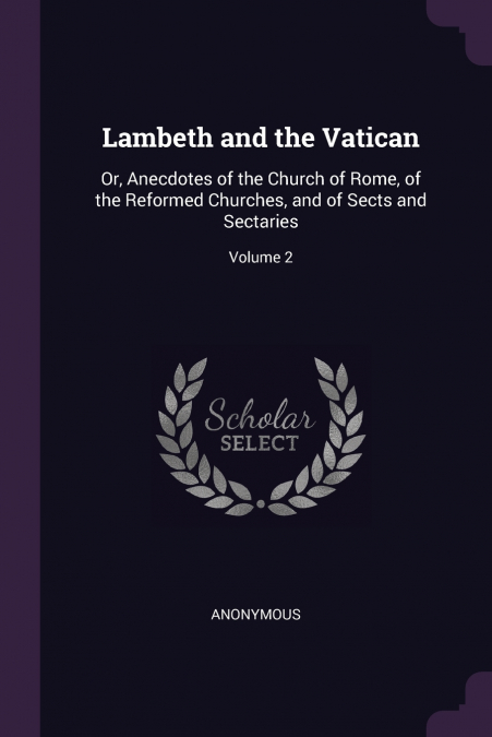 Lambeth and the Vatican