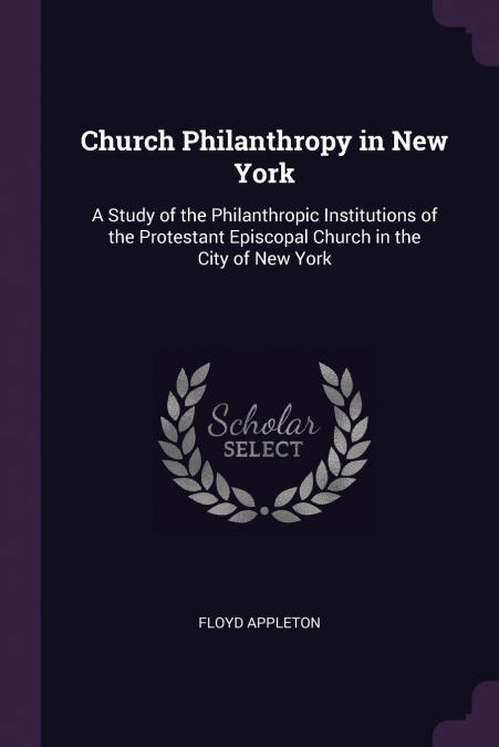 Church Philanthropy in New York