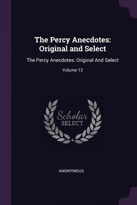 The Percy Anecdotes