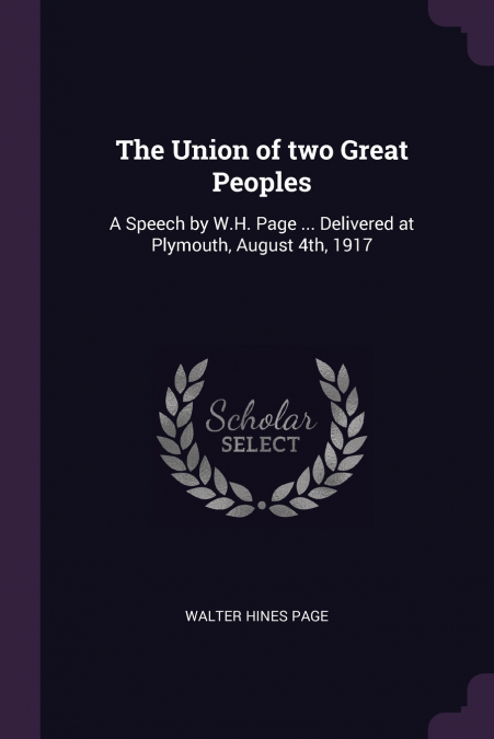 The Union of two Great Peoples