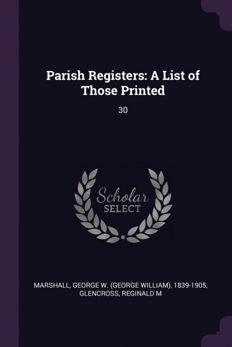 Parish Registers