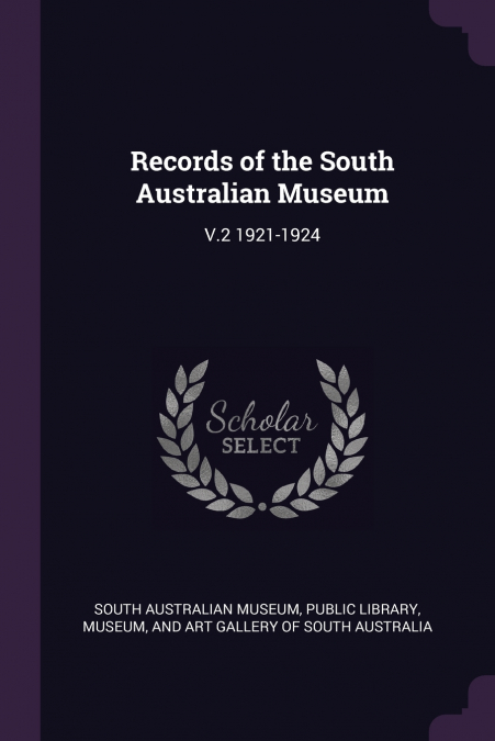 Records of the South Australian Museum