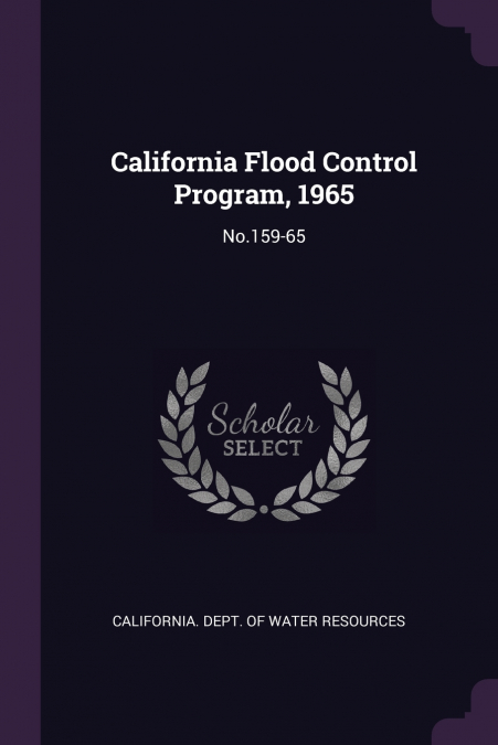 California Flood Control Program, 1965