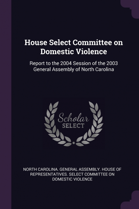 House Select Committee on Domestic Violence