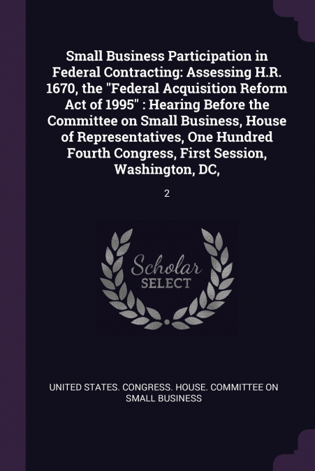 Small Business Participation in Federal Contracting
