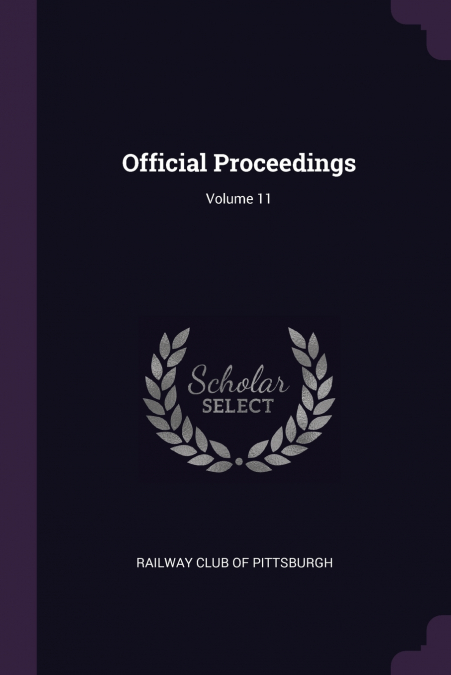 Official Proceedings; Volume 11
