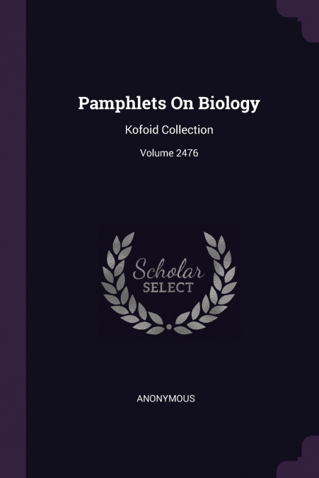 Pamphlets On Biology