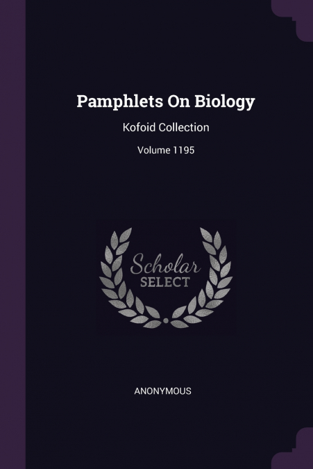 Pamphlets On Biology