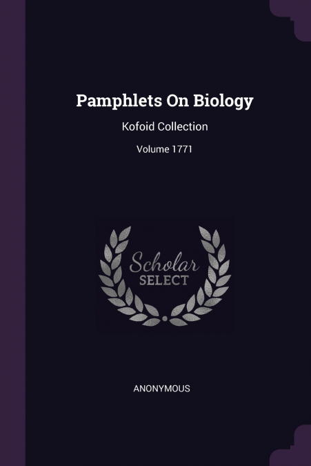 Pamphlets On Biology