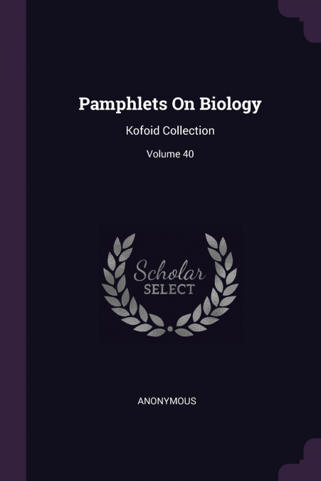 Pamphlets On Biology