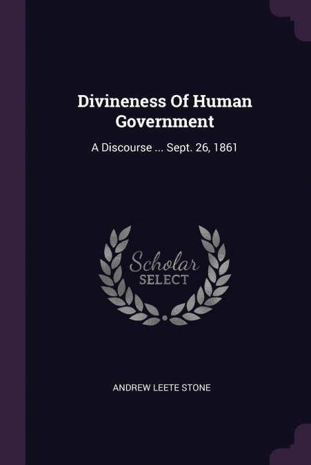 Divineness Of Human Government