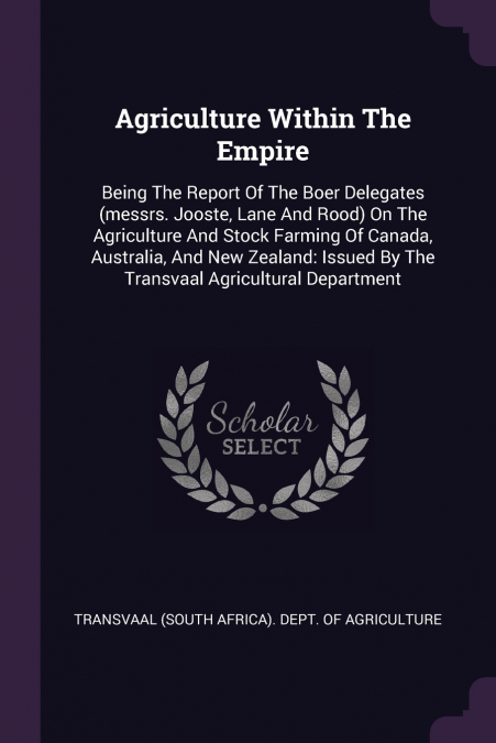 Agriculture Within The Empire
