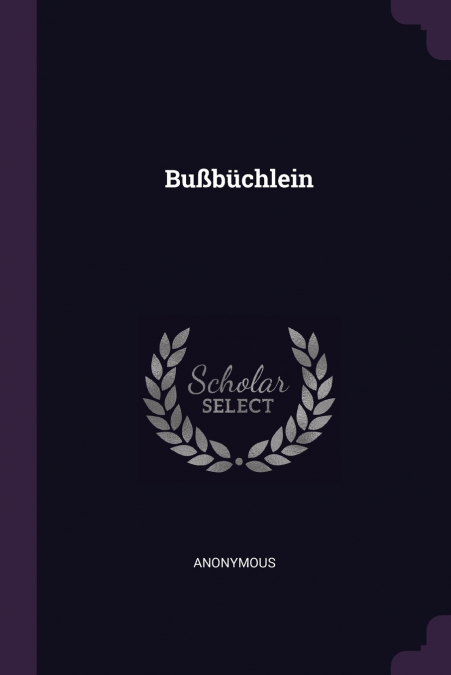 Bußbüchlein