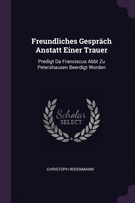 Freundliches Gespräch Anstatt Einer Trauer