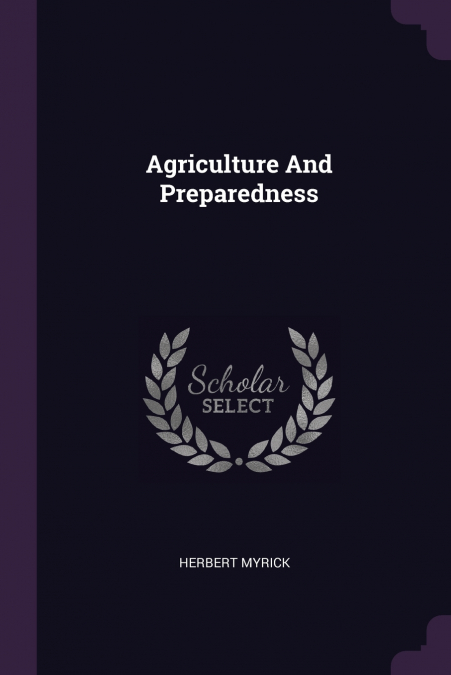 Agriculture And Preparedness