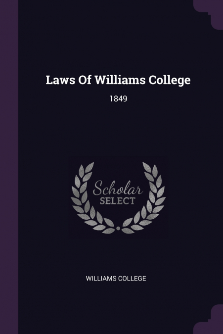 Laws Of Williams College