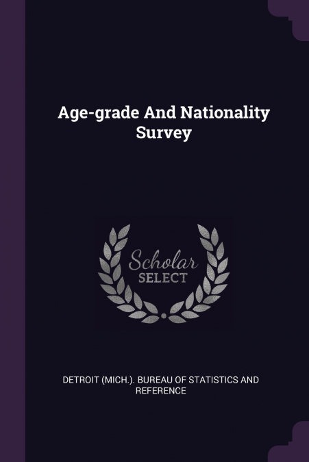 Age-grade And Nationality Survey