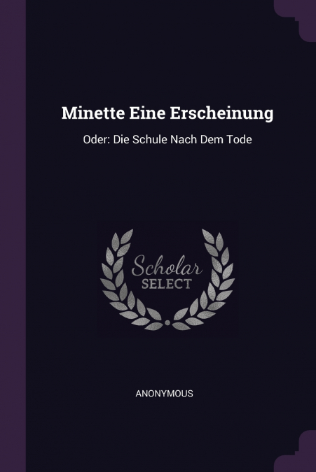 Minette Eine Erscheinung