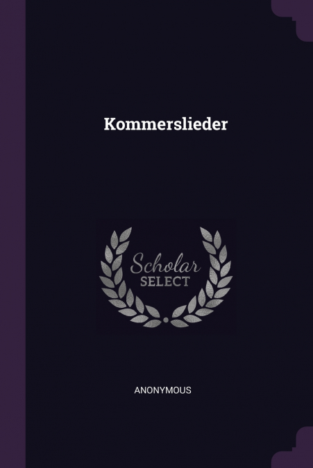 Kommerslieder