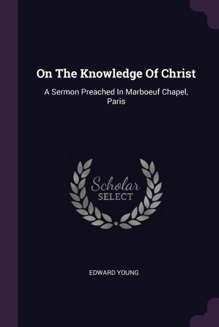 On The Knowledge Of Christ