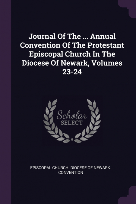 Journal Of The ... Annual Convention Of The Protestant Episcopal Church In The Diocese Of Newark, Volumes 23-24