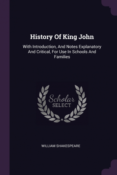 History Of King John