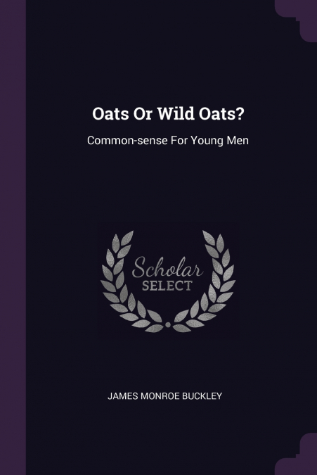Oats Or Wild Oats?