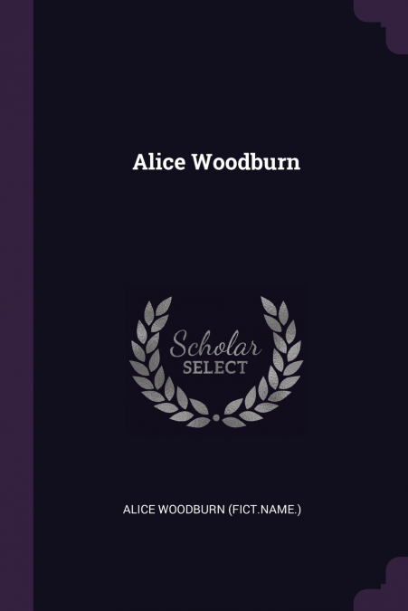 Alice Woodburn