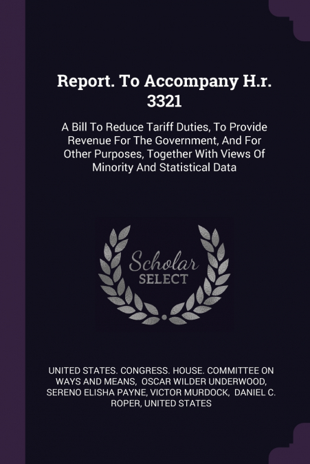 Report. To Accompany H.r. 3321