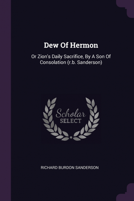 Dew Of Hermon