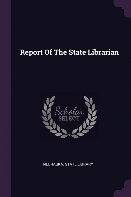 Report Of The State Librarian