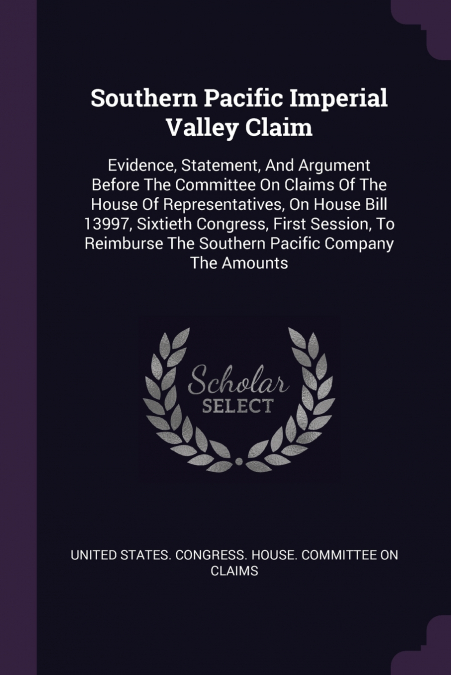 Southern Pacific Imperial Valley Claim