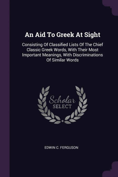 An Aid To Greek At Sight