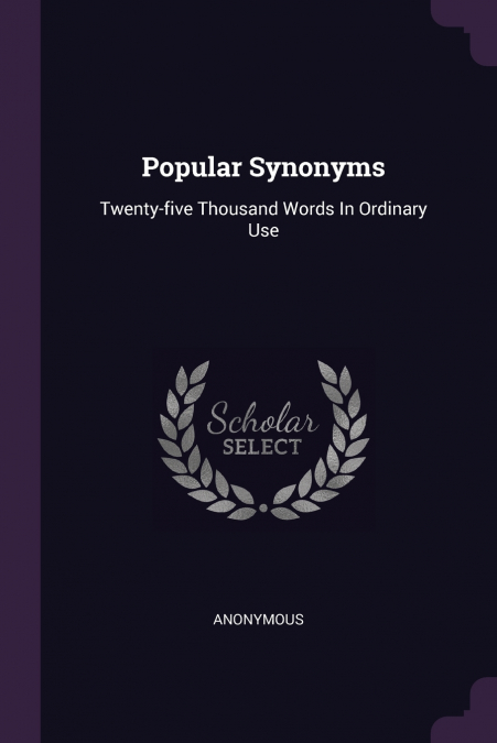 Popular Synonyms