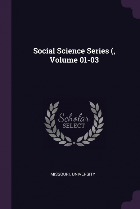 Social Science Series (, Volume 01-03
